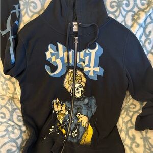 Hot Topic Ghost zip up hoodie